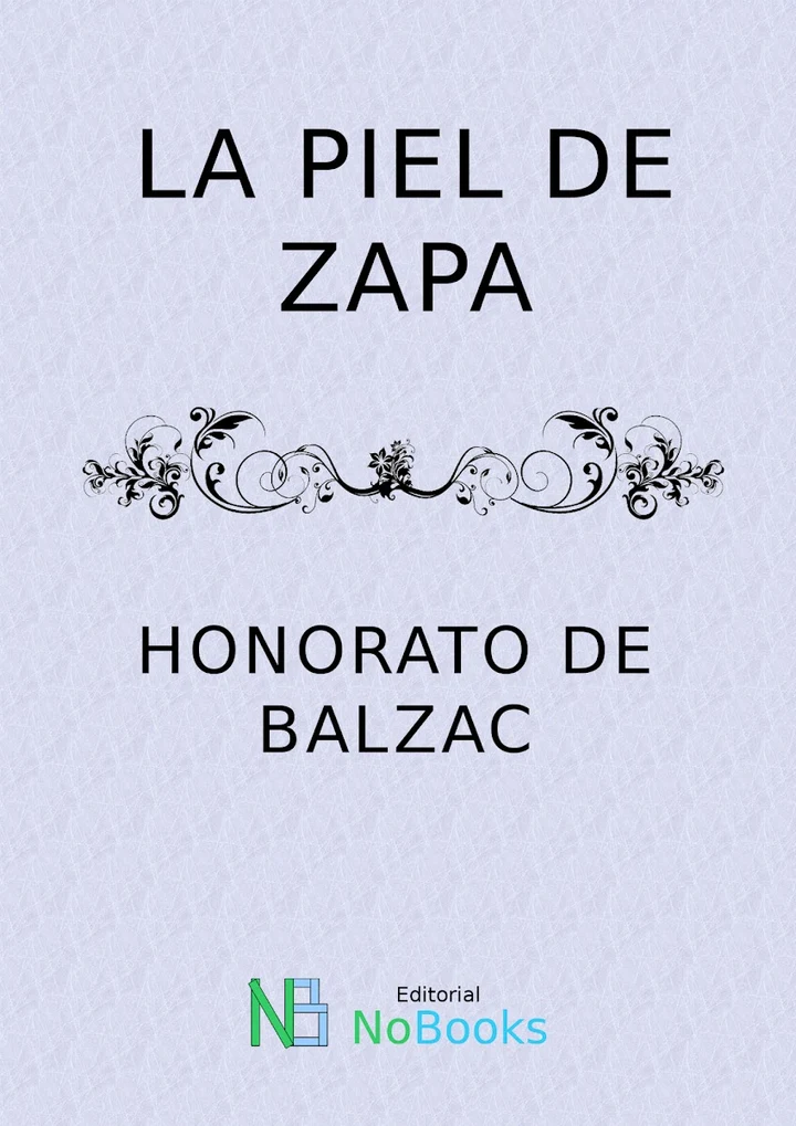 Portada de La piel de Zapa, de Honorato de Balzac
