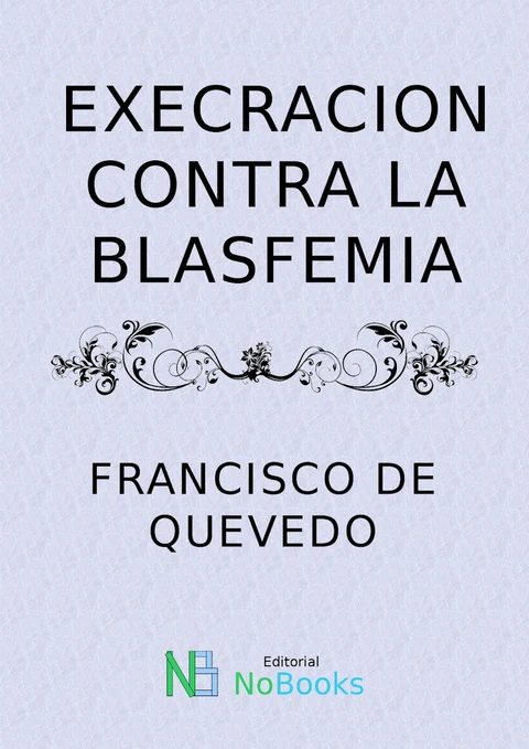 Portada de Execracion contra la blasfemia