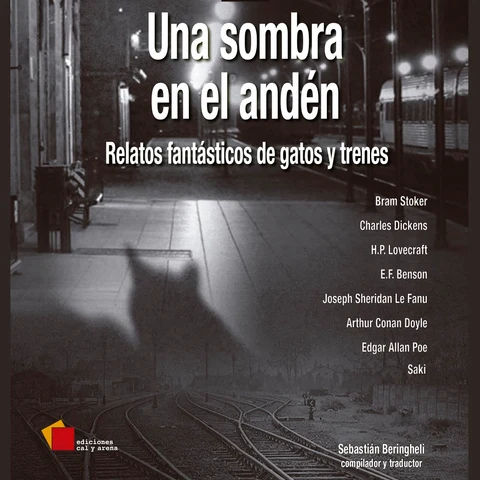 Portada de Una sombra en el andén: Relatos fantásticos de trenes y gatos