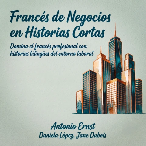 Portada de Francés de Negocios en Historias Cortas: Domina el francés profesional con historias bilingües del entorno laboral