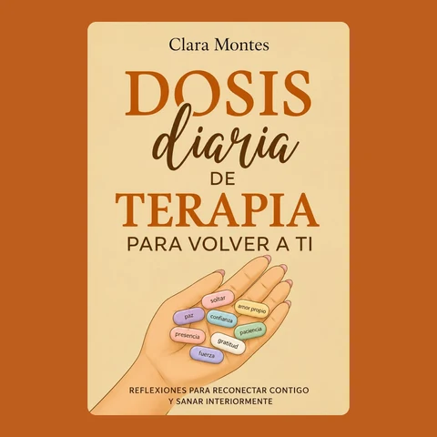 Portada de Clara Montes and Dosis diaria de terapia para volver a ti: Reflexiones para reconectar contigo y sanar interiormente
