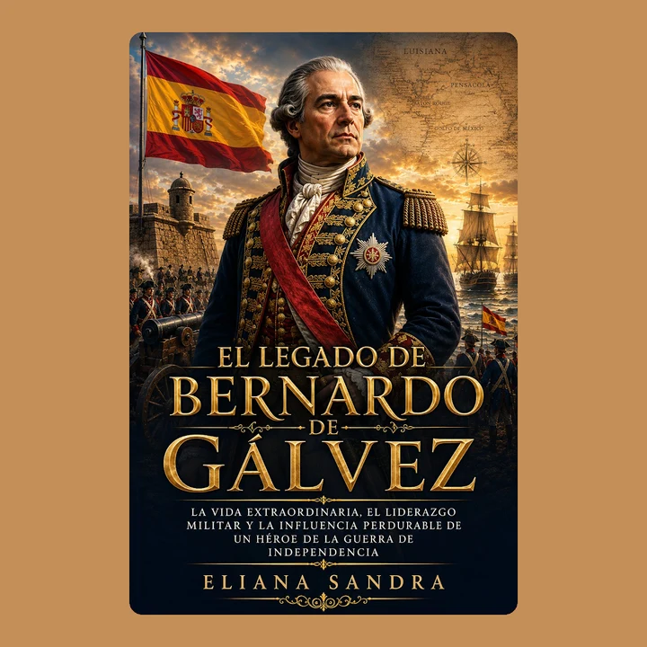 Portada de BERNARDO DE GÁLVEZ LEGACY: LA VIDA EXTRAORDINARIA, EL LIDERAZGO MILITAR Y LA INFLUENCIA PERDURABLE DE UN HÉROE DE LA GUERRA DE INDEPENDENCIA, de ELIANA SANDRA