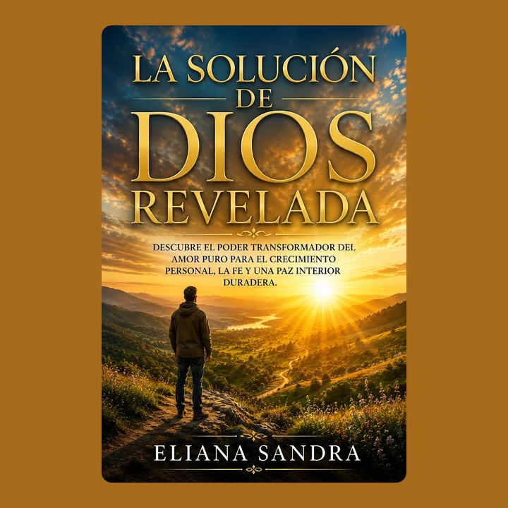Portada de LA SOLUCIÓN DE DIOS REVELADA: DESCUBRE EL PODER TRANSFORMADOR DEL AMOR PURO PARA EL CRECIMIENTO PERSONAL, LA FE Y UNA PAZ INTERIOR DURADERA, de ELIANA SANDRA