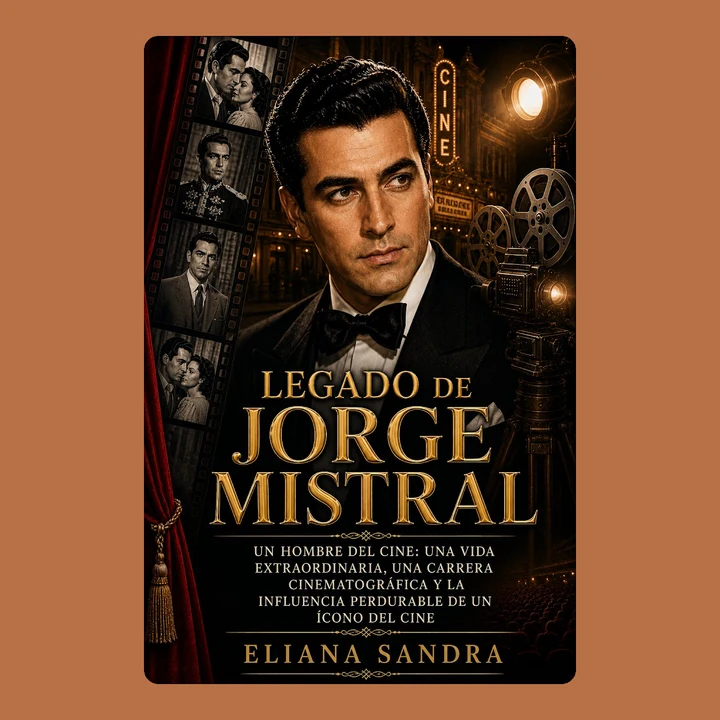 Portada de LEGADO DE JORGE MISTRAL: UN HOMBRE DEL CINE: UNA VIDA EXTRAORDINARIA, UNA CARRERA CINEMATOGRÁFICA Y LA INFLUENCIA PERDURABLE DE UN ÍCONO DEL CINE, de ELIANA SANDRA