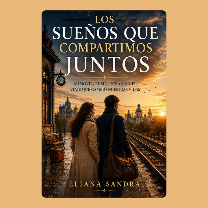 Portada de LOS SUEÑOS QUE COMPARTIMOS JUNTOS: MI NOVIA, RUSIA, UCRANIA Y EL VIAJE QUE CAMBIÓ NUESTRAS VIDAS, de ELIANA SANDRA
