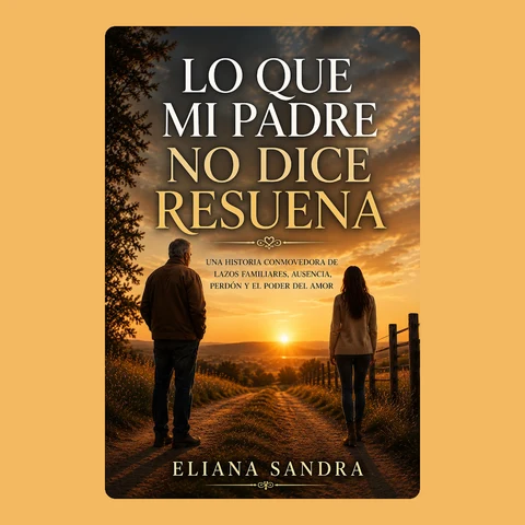 Portada de LO QUE MI PADRE NO DICE RESUENA: UNA HISTORIA CONMOVEDORA DE LAZOS FAMILIARES, AUSENCIA, PERDÓN Y EL PODER DEL AMOR