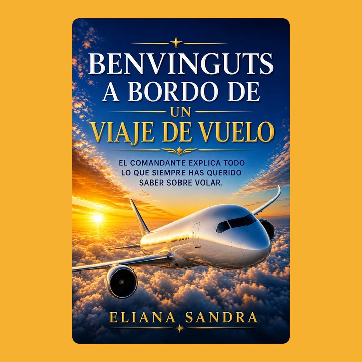 Portada de BENVINGUTS A BORDO DE UN VIAJE DE VUELO: EL COMANDANTE EXPLICA TODO LO QUE SIEMPRE HAS QUIRIDO SABER SOBRE VOLAR, de ELIANA SANDRA