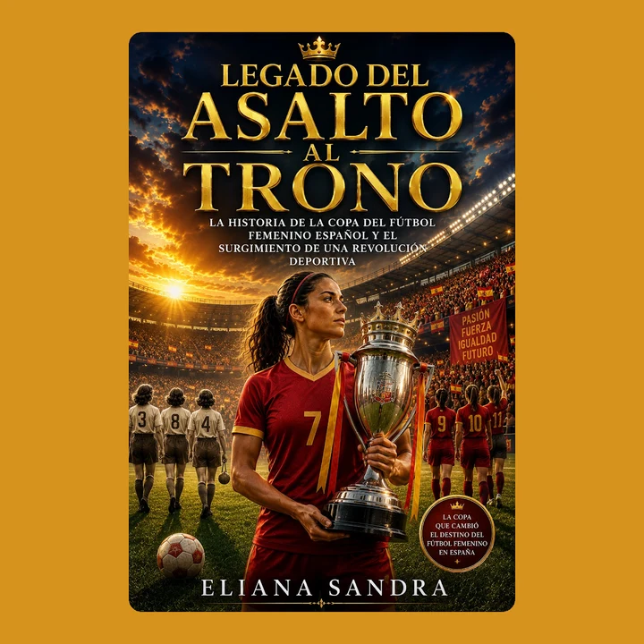 Portada de LEGADO DE LA ASALTA AL TRONO: LA HISTORIA DE LA COPA DE FÚTBOL FEMENINA DE ESPAÑOL Y EL SURGIMIENTO DE UNA REVOLUCIÓN DEPORTIVA, de ELIANA SANDRA