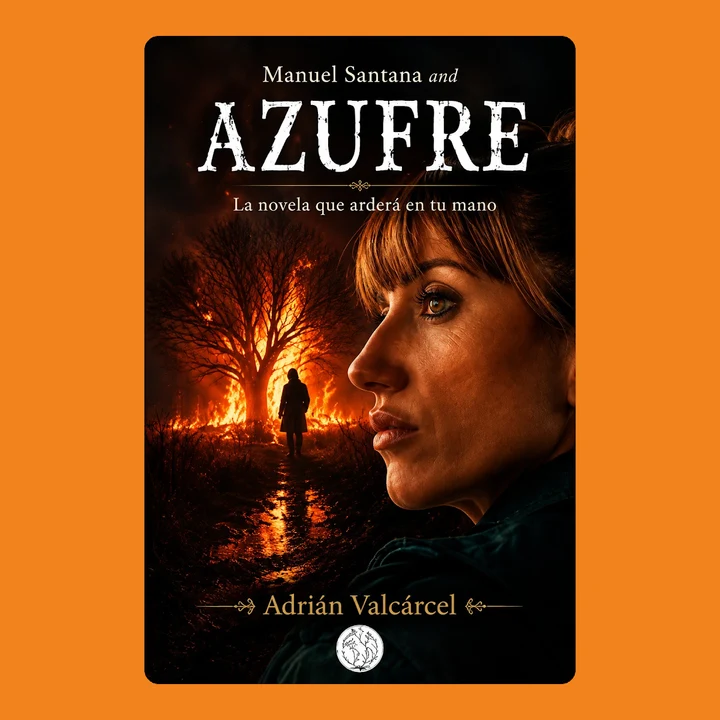 Portada de Manuel Santana and Azufre: Una historia de misterio, tensión y verdades ocultas, de Adrián Valcárcel