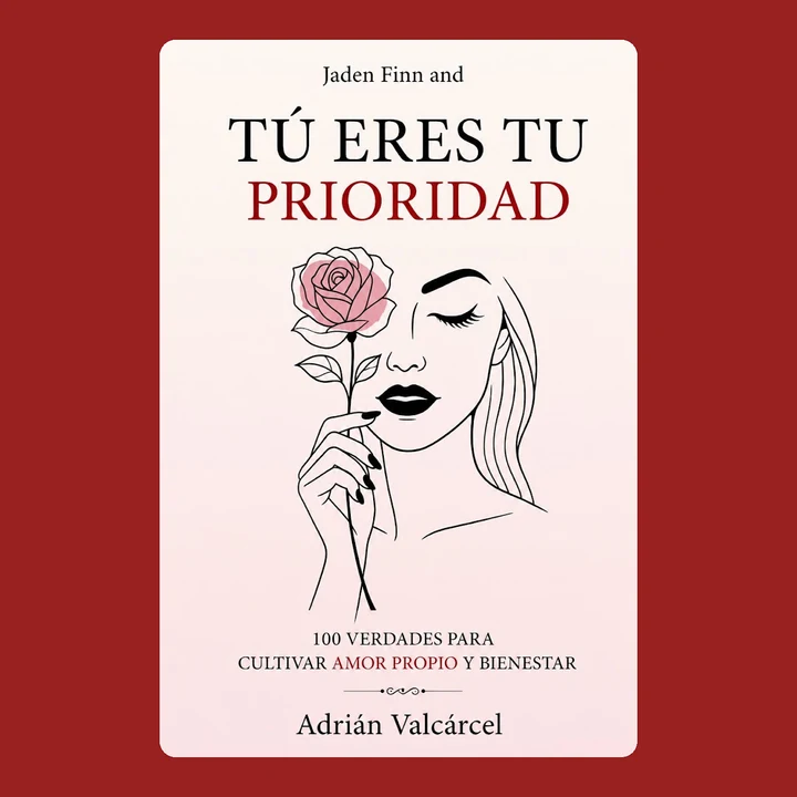 Portada de Jaden Finn and Tú Eres tu Prioridad: 100 verdades para cultivar amor propio y bienestar, de Adrián Valcárcel