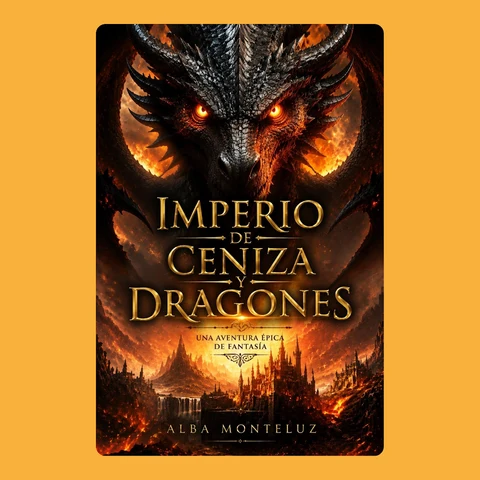 Portada de Imperio de Ceniza y Dragones: Una Aventura Épica de Fantasía