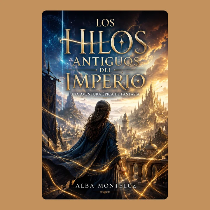 Portada de Los Hilos Antiguos del Imperio: Una Aventura Épica de Fantasía, de Alba Monteluz