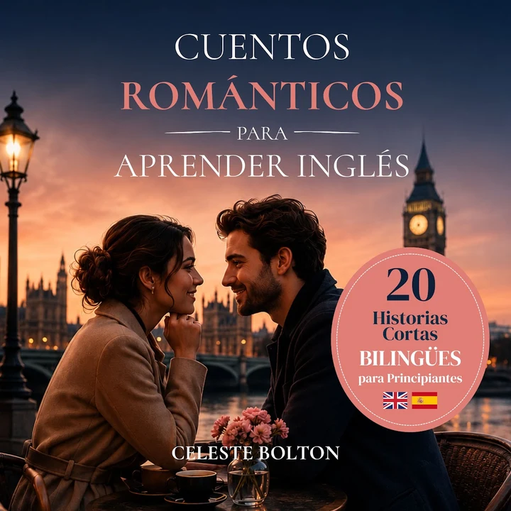 Portada de Cuentos Románticos para Aprender Inglés: 20 Historias Cortas Bilingües para Principiantes, de Celeste Bolton