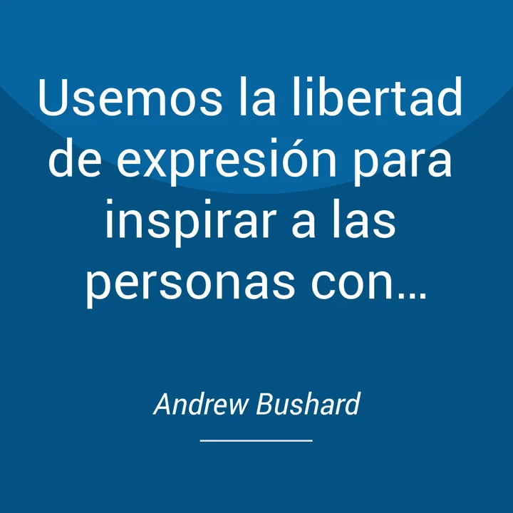 Portada de Usemos la libertad de expresión para inspirar a las personas con síndrome de Asperger, de Andrew Bushard
