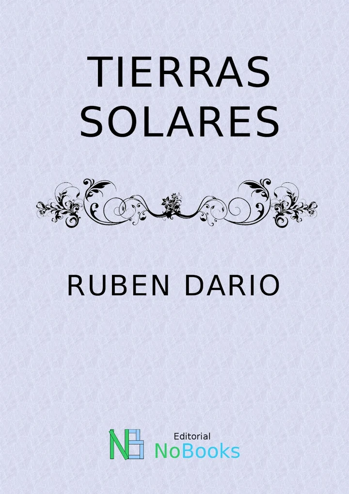 Portada de Tierras solares, de Rubén Darío