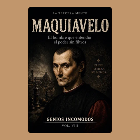 Portada de NICOLÁS MAQUIAVELO: El hombre que entendió el poder sin filtros: GENIOS INCÓMODOS — REINTERPRETADOS EN EL SIGLO XXI. Volumen I