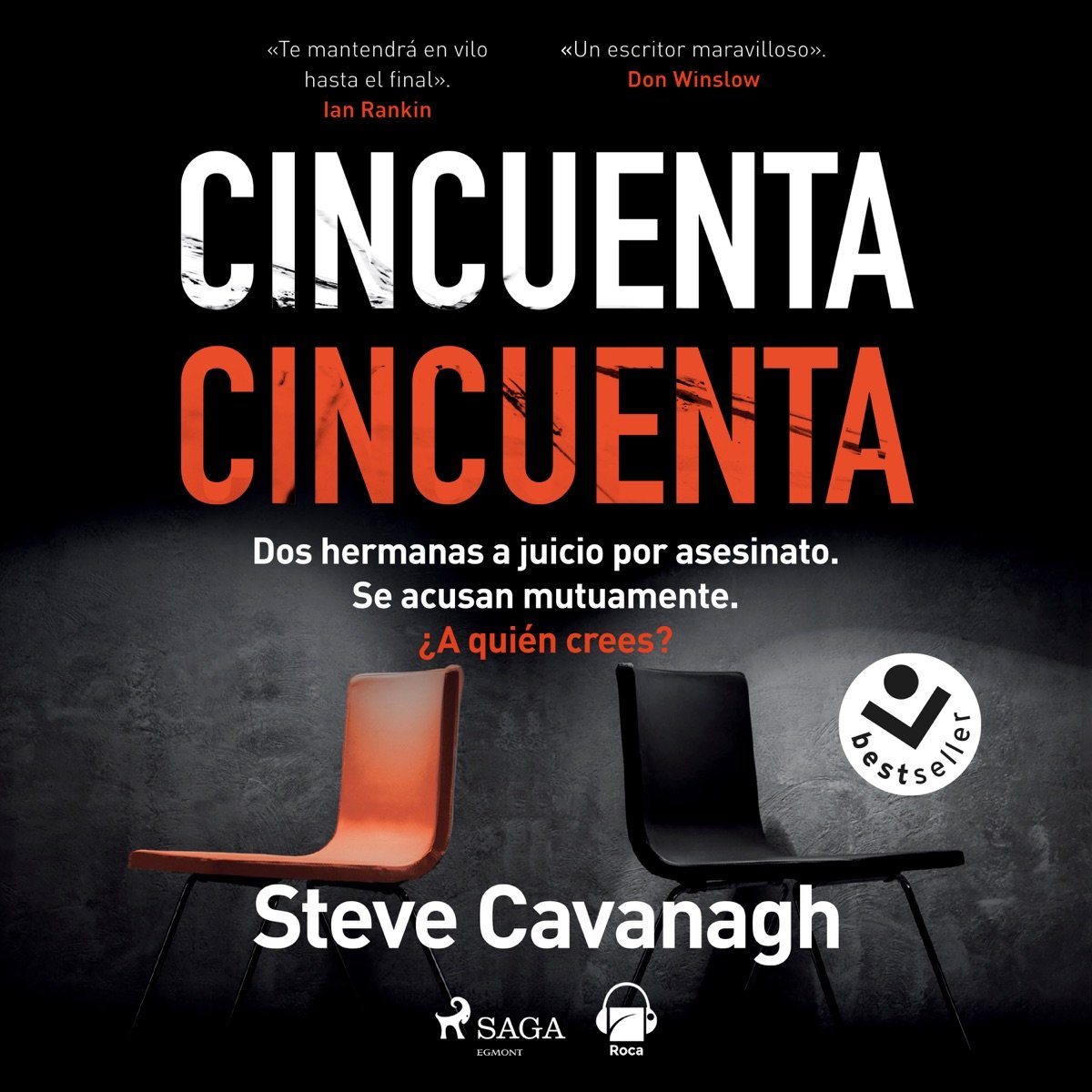 Portada de Cincuenta-Cincuenta, de Steve Cavanagh